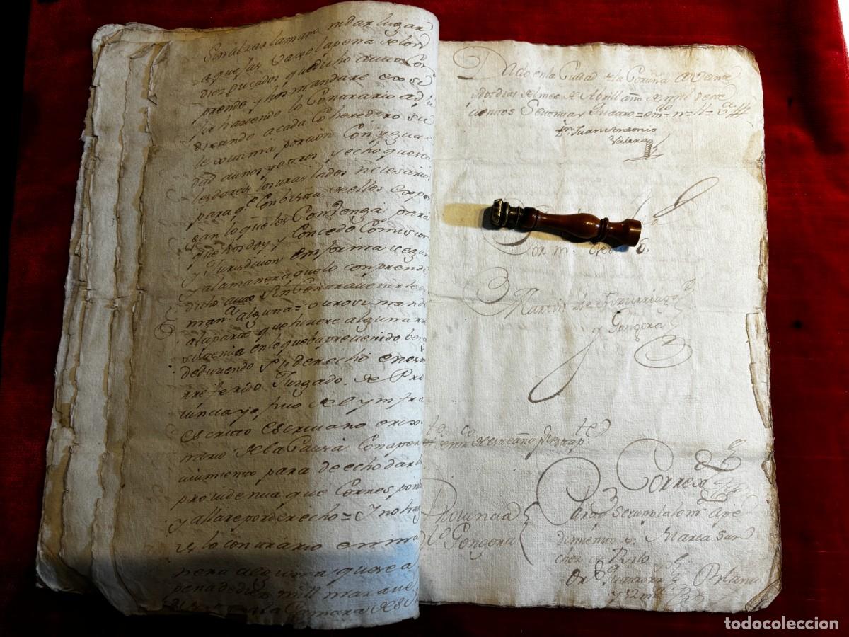 Manuscritos antiguos: MANUSCRITO: DESPACHO DEL ALCALDE MAYOR DE LA CORU&Ntilde;A, ABRIL DE 1774 - Foto 1