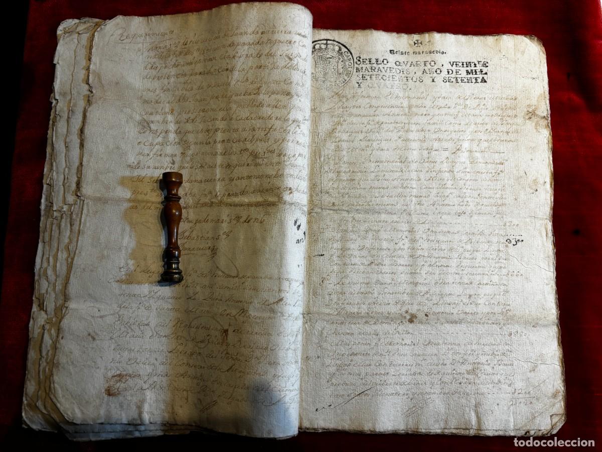 Manuscritos antiguos: MANUSCRITO: DESPACHO DEL ALCALDE MAYOR DE LA CORU&Ntilde;A, ABRIL DE 1774 - Foto 3