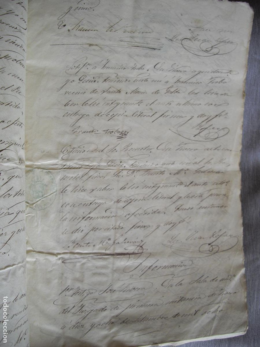 Manuscritos antiguos: GALDO VIVERO LUGO 1865 ESCRITURAS - Foto 3