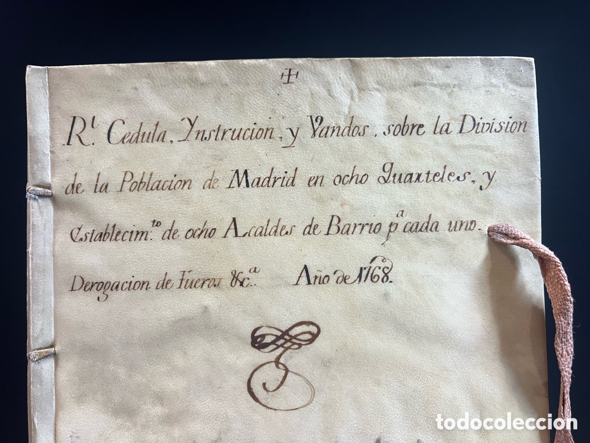 Manuscritos antiguos: 1768, Alcaldes de Madrid, Facticio, Carlos III