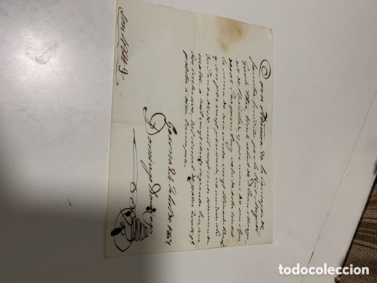 Manuscritos antiguos: RECIBO A&Ntilde;O 1861. BA&Ntilde;OLAS(GIRONA)EN CATAL&Aacute;N - Foto 1