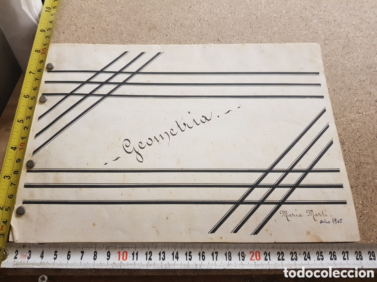 Ancient Manuscripts: Libreta de Geometria por Maria Marti 1905