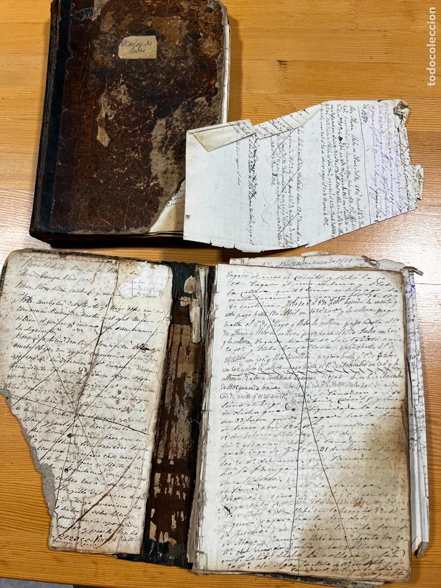 Manuscritos antiguos: libros de cuentas, Lob&oacute;n , Badajoz , - Foto 6
