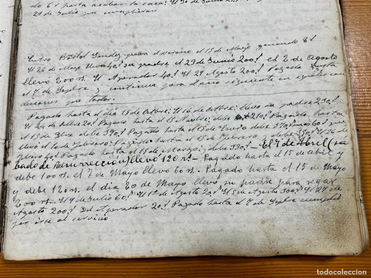 Manuscritos antiguos: libros de cuentas, Lob&oacute;n , Badajoz , - Foto 7