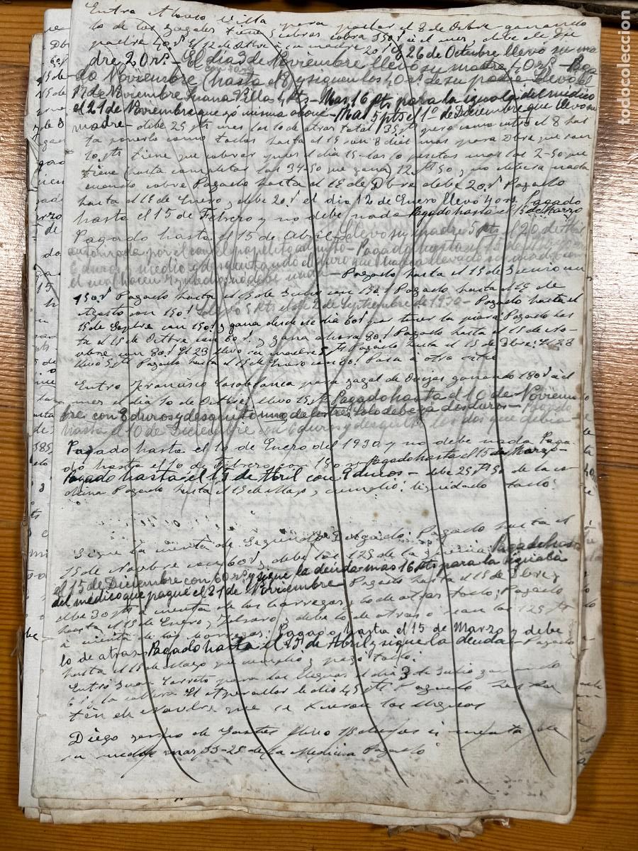 Manuscritos antiguos: libros de cuentas, Lob&oacute;n , Badajoz , - Foto 12