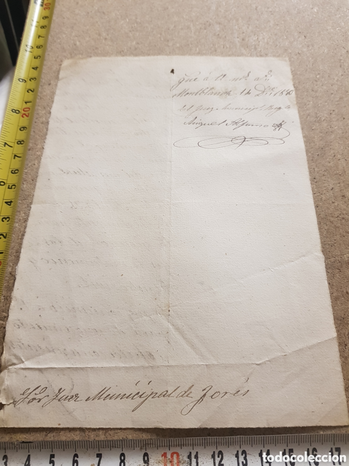 Manuscritos antiguos: Antiguo documento Isabelino de 1850 manuscrito - Foto 2
