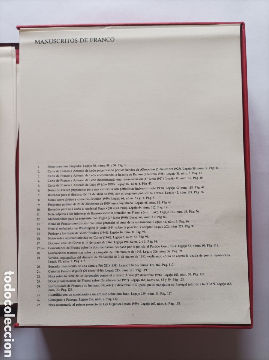 Manuscritos antiguos: MANUSCRITOS DE FRANCO. OTERO EDICIONES. - Foto 3