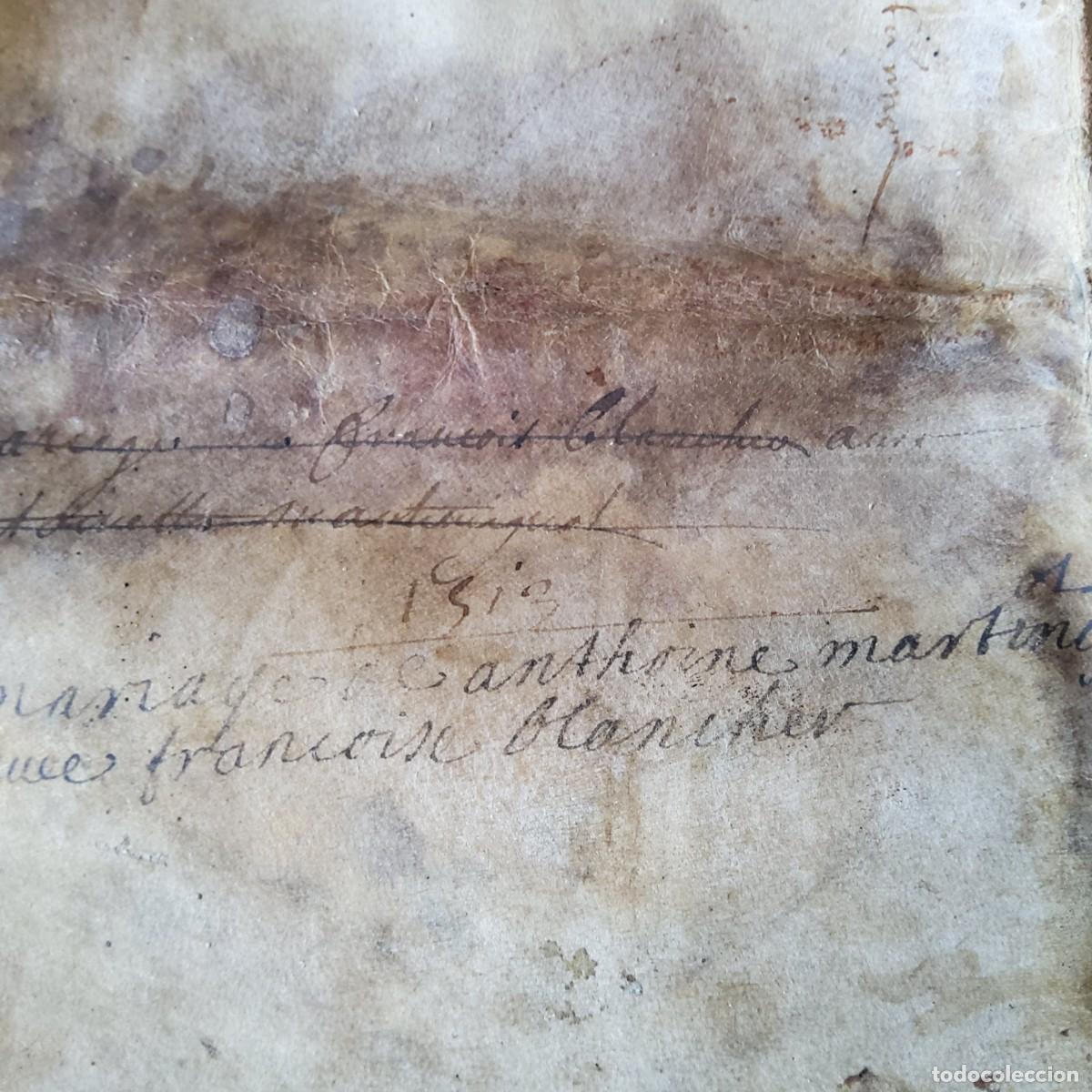 Manuscritos antiguos: ANTIGUO DOCUMENTO EN PERGAMINO MANUSCRITO, ORIGINAL A&Ntilde;O 1513 - Foto 16