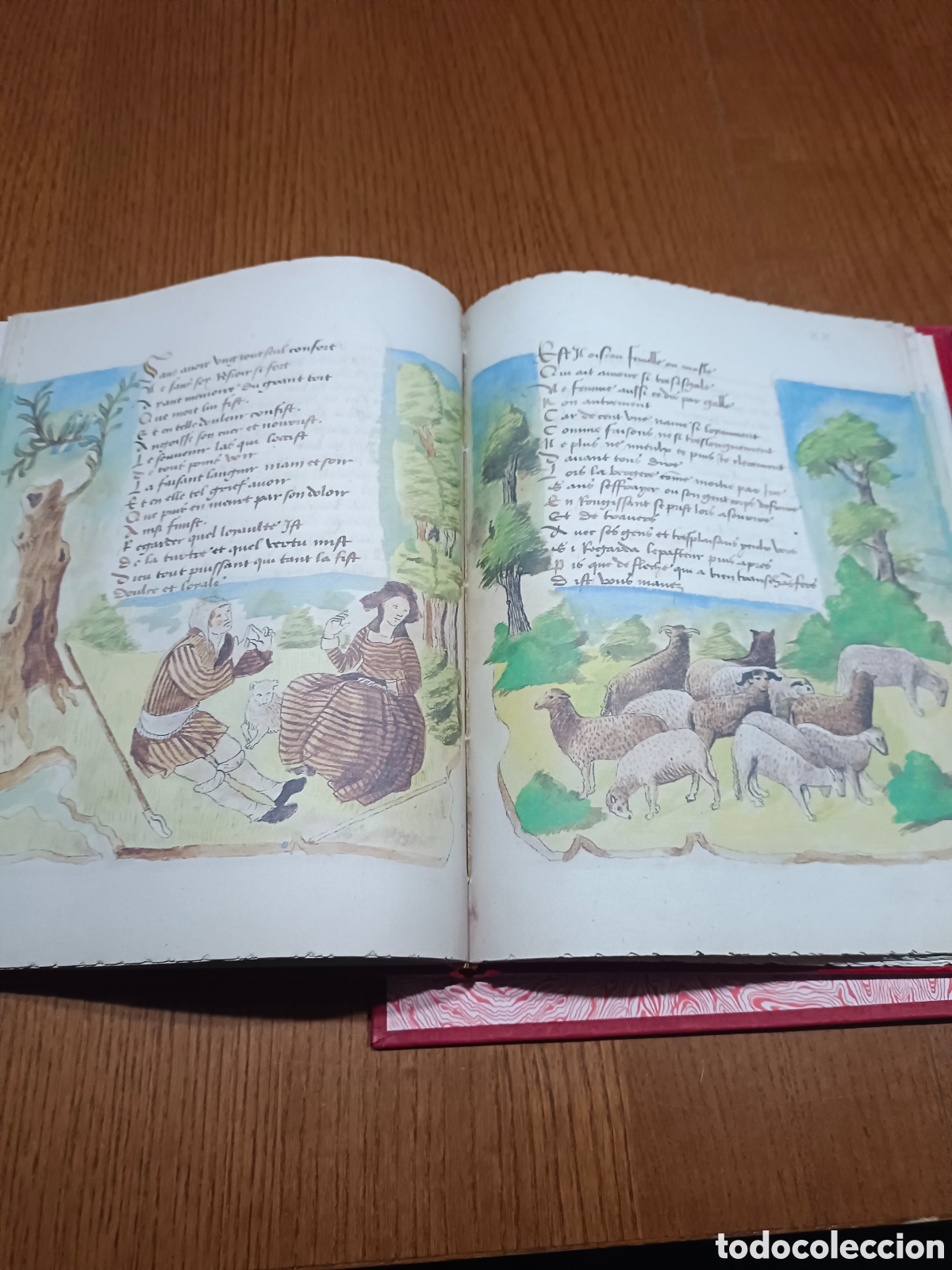 Manuscritos antiguos: FACS&Iacute;MIL LES AMOURS de R&Eacute;N&Eacute; d ANJOU - Foto 3