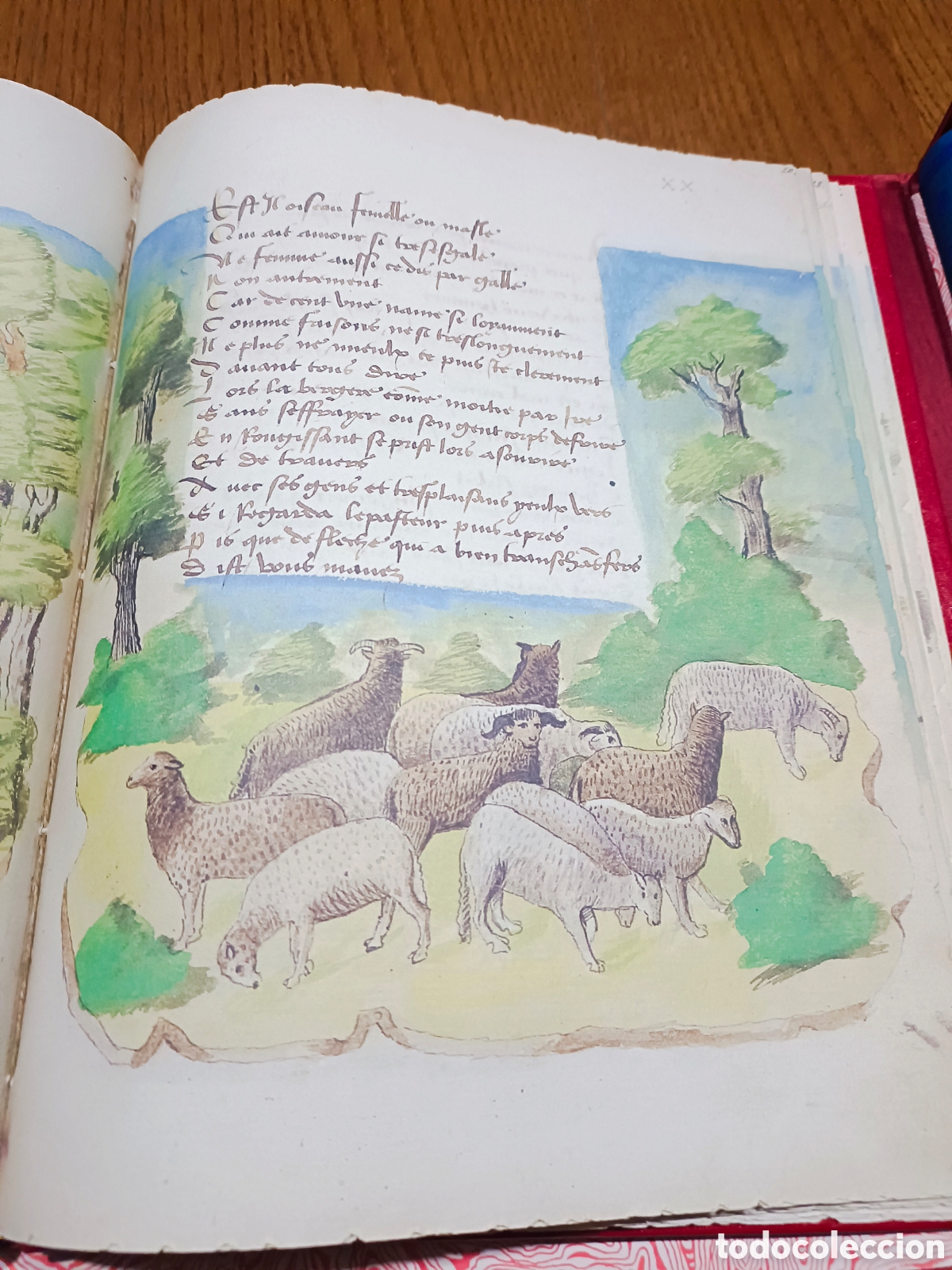 Manuscritos antiguos: FACS&Iacute;MIL LES AMOURS de R&Eacute;N&Eacute; d ANJOU - Foto 4