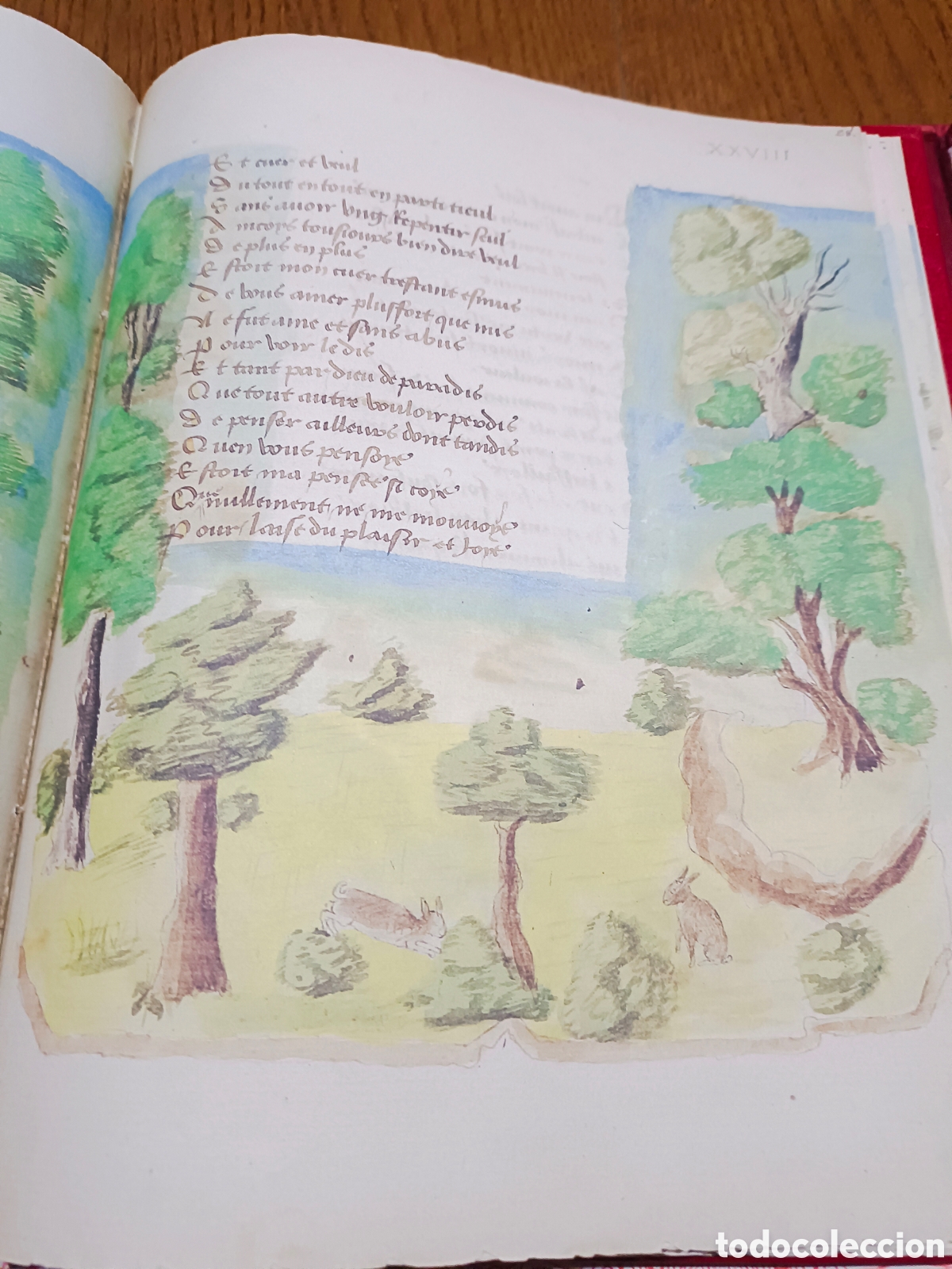 Manuscritos antiguos: FACS&Iacute;MIL LES AMOURS de R&Eacute;N&Eacute; d ANJOU - Foto 5
