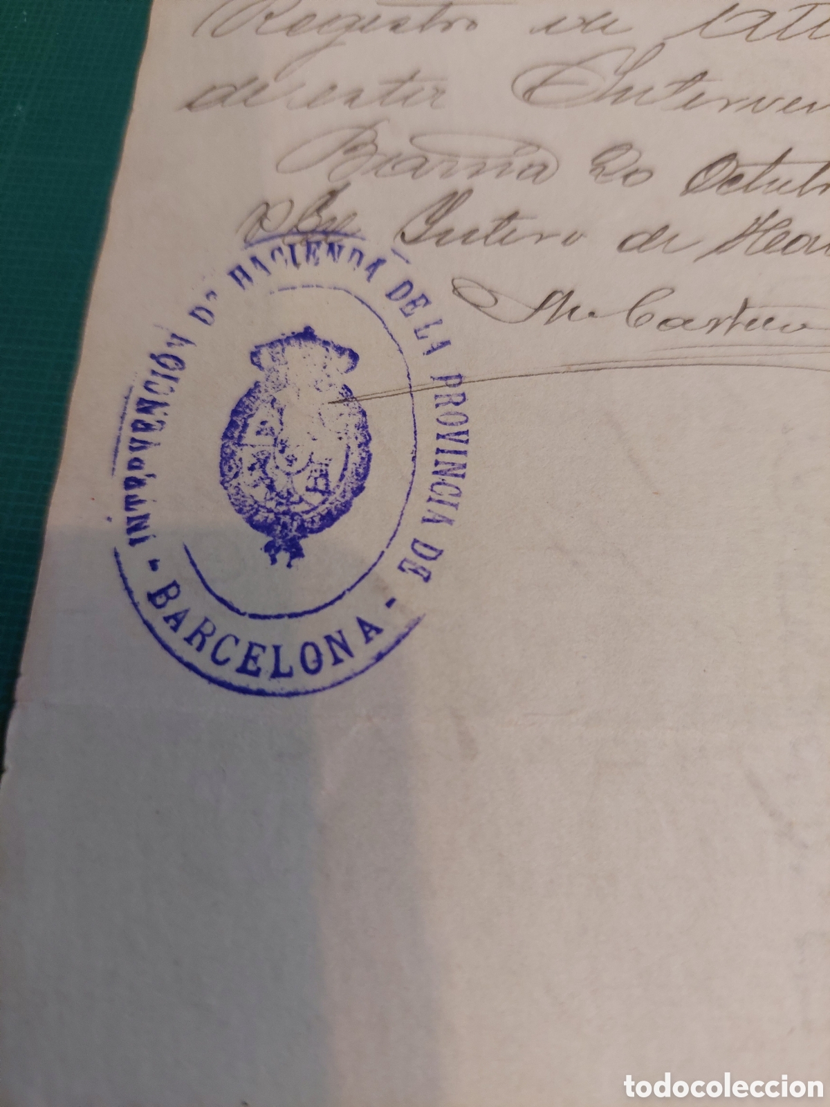 Manuscritos antiguos: 1896 Madrid gobierno militar ej&eacute;rcito poliza 5 clase - Foto 3