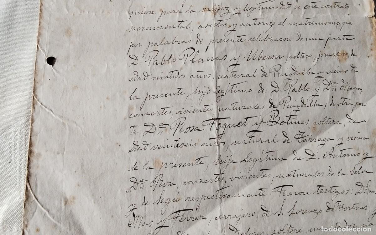 Manuscritos antiguos: BARCELONA , MANUSCRITO CON POLIZA DEL A&Ntilde;O 1907 - Foto 5