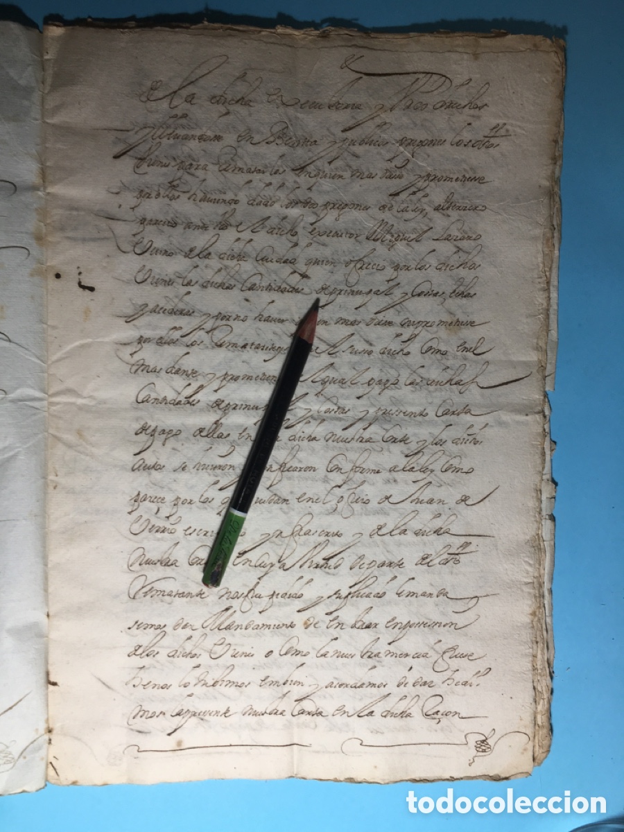 Manuscritos antiguos: 1685 3/10 MANUSCRITO TEMAS REFERENTES A LA CIUDAD DE CORELLA - NAVARRA - Foto 3