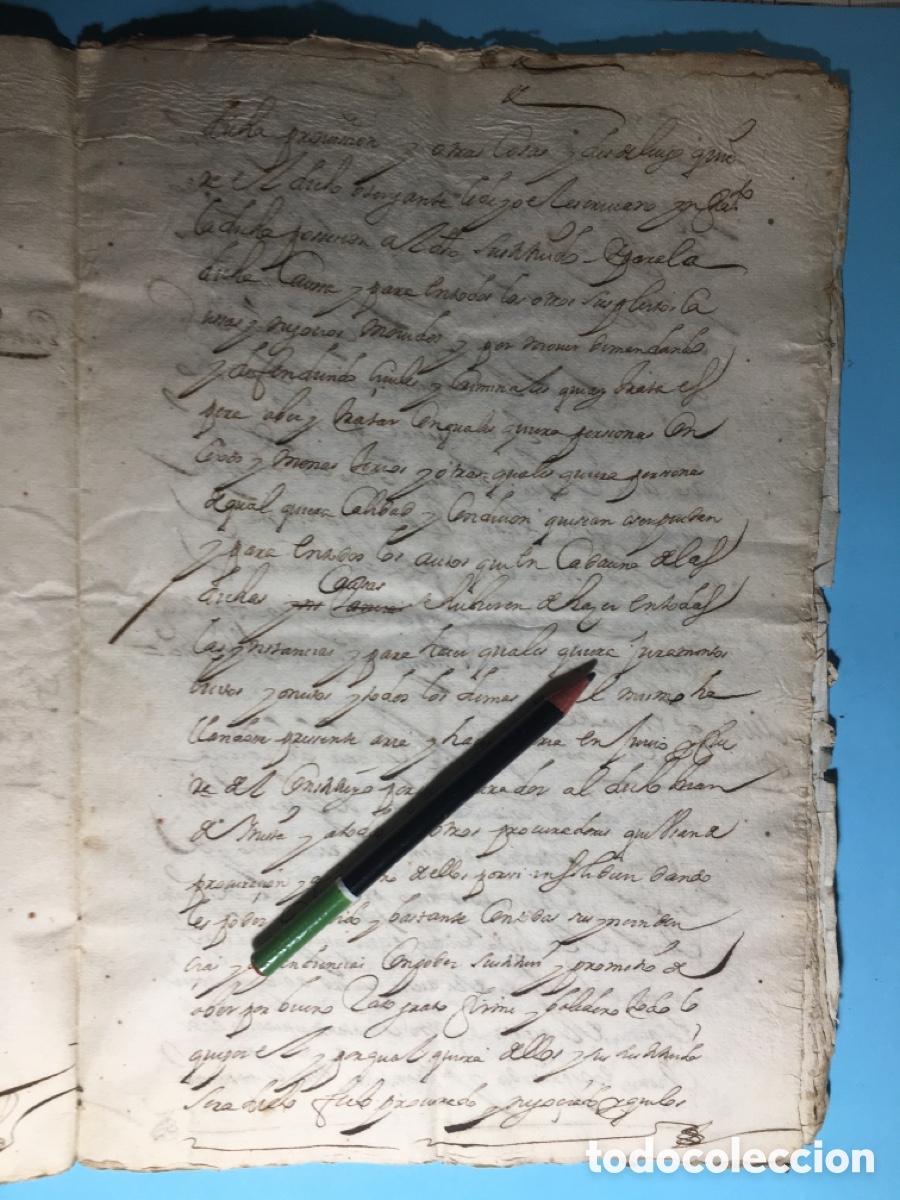Manuscritos antiguos: 1685 3/10 MANUSCRITO TEMAS REFERENTES A LA CIUDAD DE CORELLA - NAVARRA - Foto 7