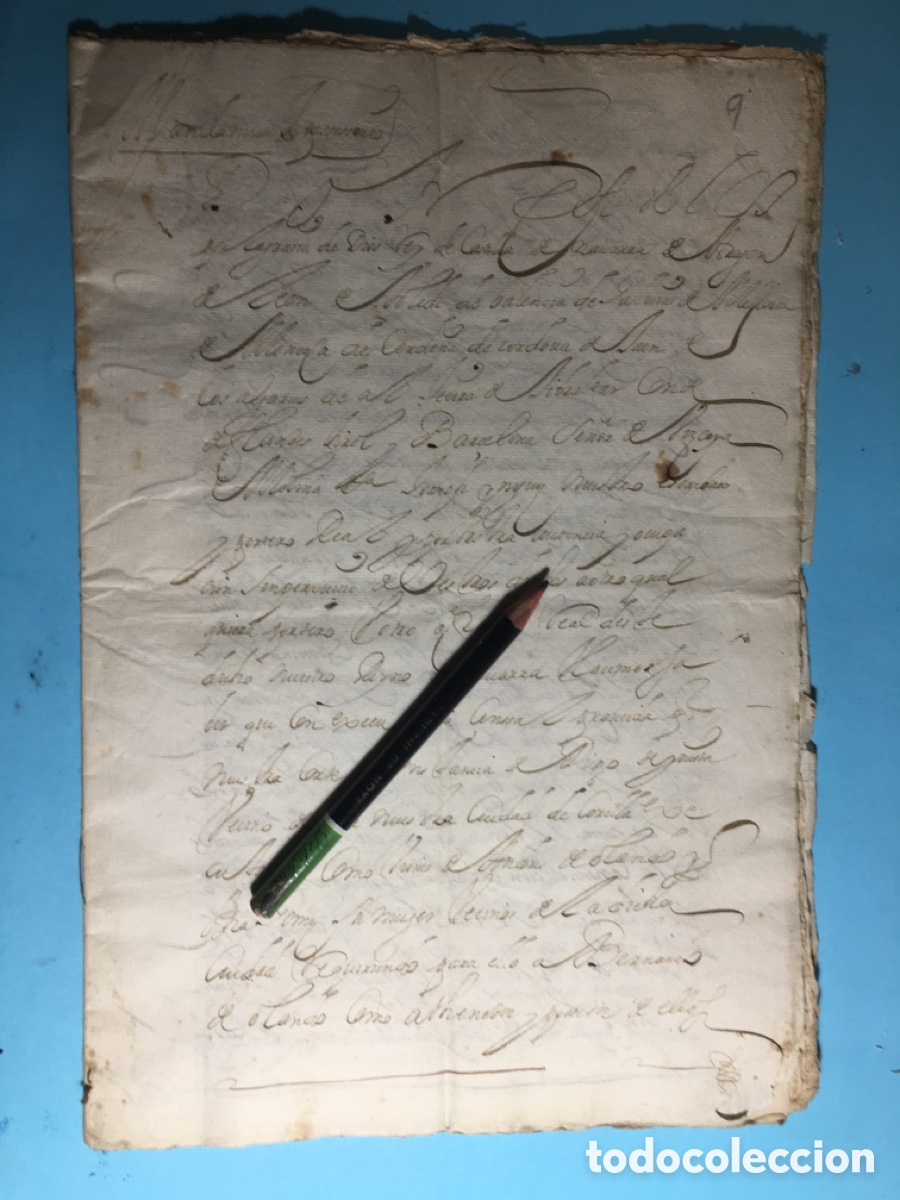 Manuscritos antiguos: 1685 3/10 MANUSCRITO TEMAS REFERENTES A LA CIUDAD DE CORELLA - NAVARRA - Foto 1