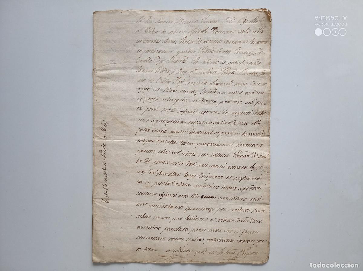 Manuscritos antiguos: LIBRERIA GHOTICA. ESTABLIMENT DE CASA CLOS DE GUALVA. 1827. MANUSCRITO 2