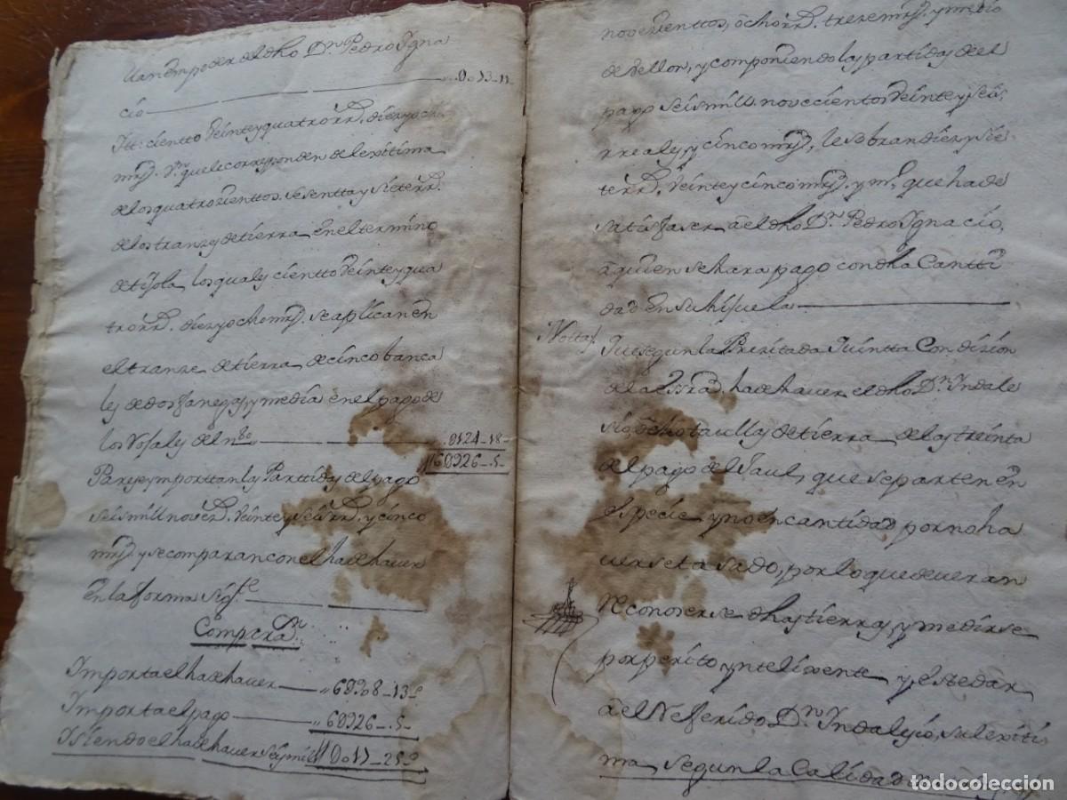 Manuscritos antiguos: Hijuela, lienzos, joyas, ajuar, 1760, 19 pags - Foto 5