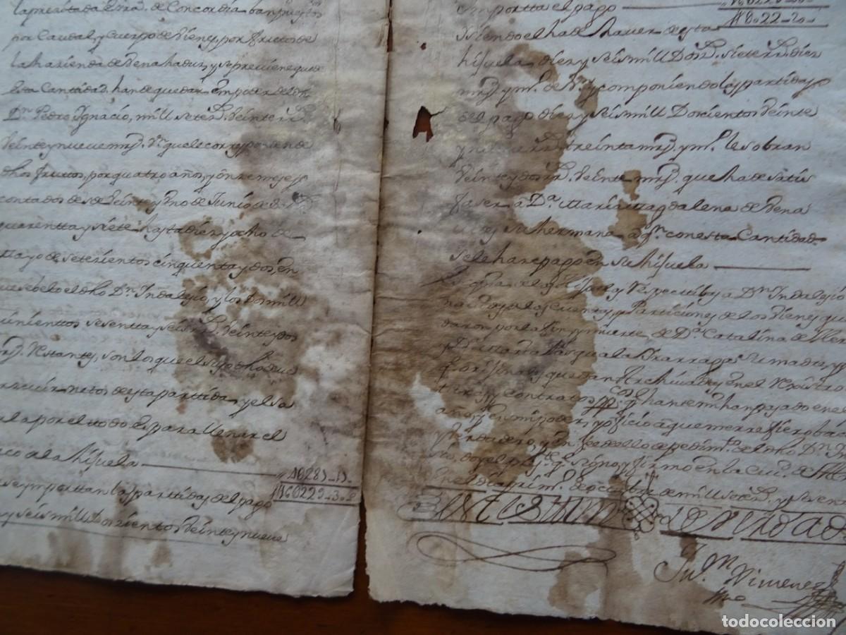 Manuscritos antiguos: Hijuela, lienzos, joyas, ajuar, 1760, 19 pags - Foto 8