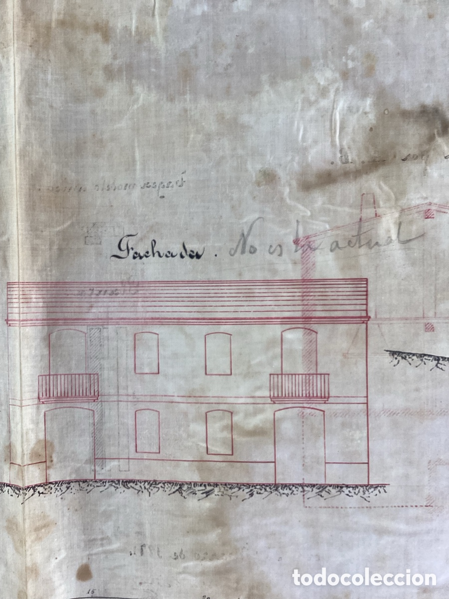 Manuscritos antiguos: Proyecto MOLINO HARINERO Siglo XIX - Foto 4
