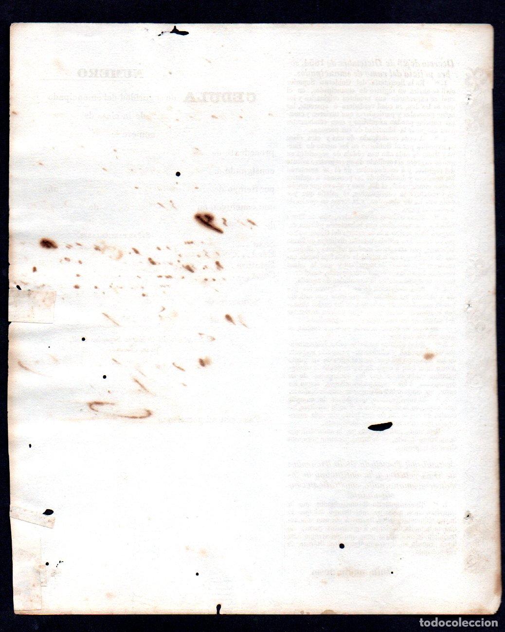 Manuscritos antiguos: CEDULA DE IDENTIDAD DE ESCLAVO EMANCIPADO - CUBA 1857 - Foto 2