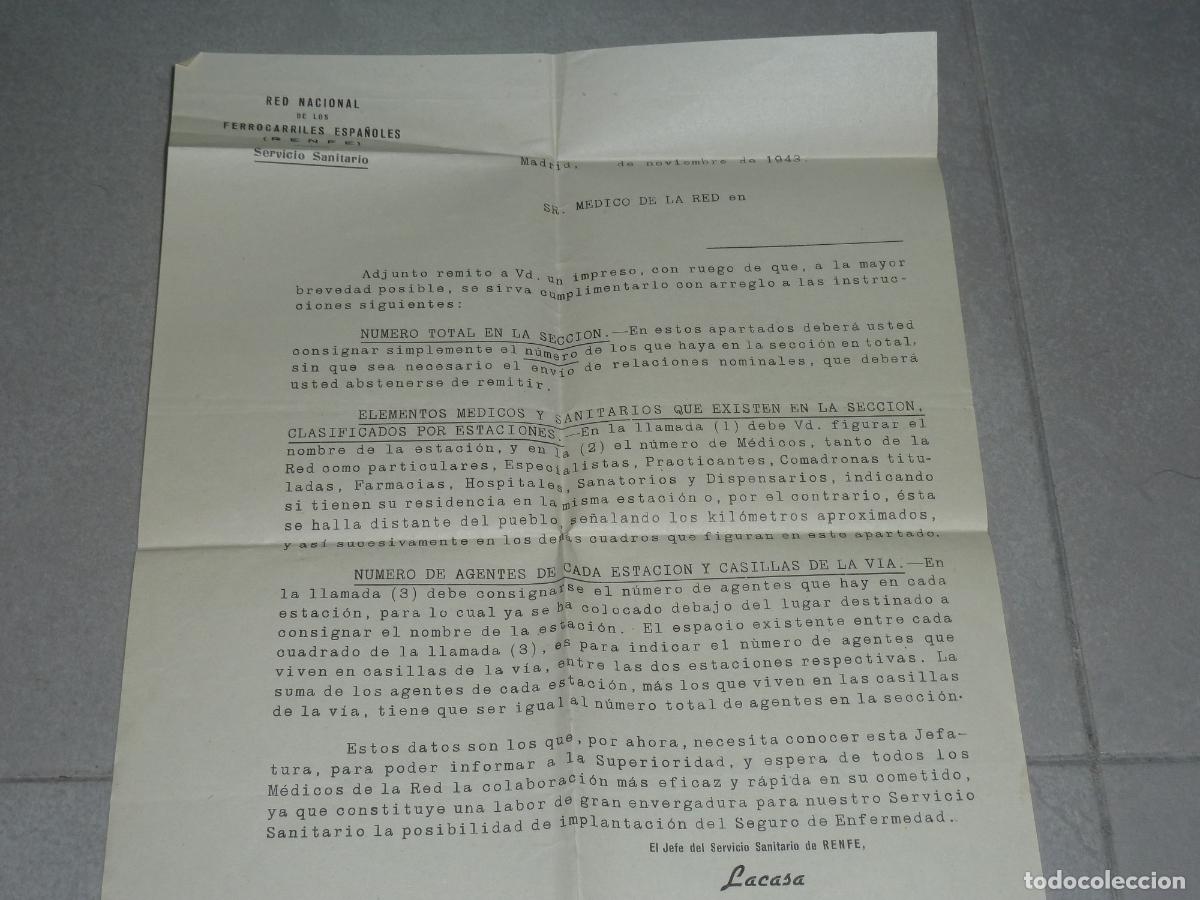 Manuscritos antiguos: Documentos Renfe. L&iacute;nea Murcia-Mula-Caravaca, 1943 - Foto 2