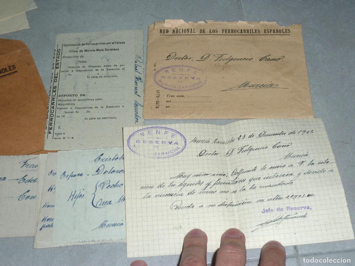 Manuscritos antiguos: Documentos Renfe. L&iacute;nea Murcia-Mula-Caravaca, 1943 - Foto 3