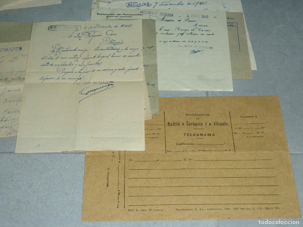 Manuscritos antiguos: Documentos Renfe. L&iacute;nea Murcia-Mula-Caravaca, 1943 - Foto 6