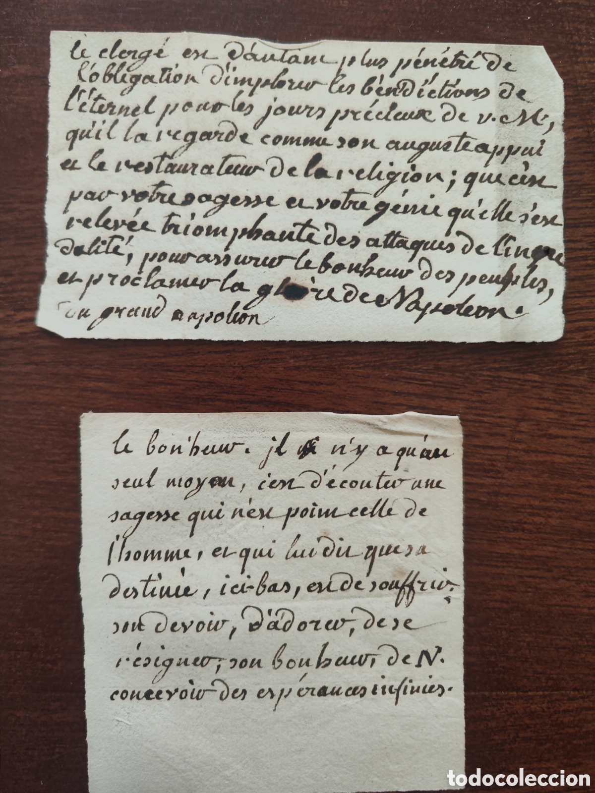 Manuscritos antiguos: Hojas manuscritas varias s.XIX. - Foto 8