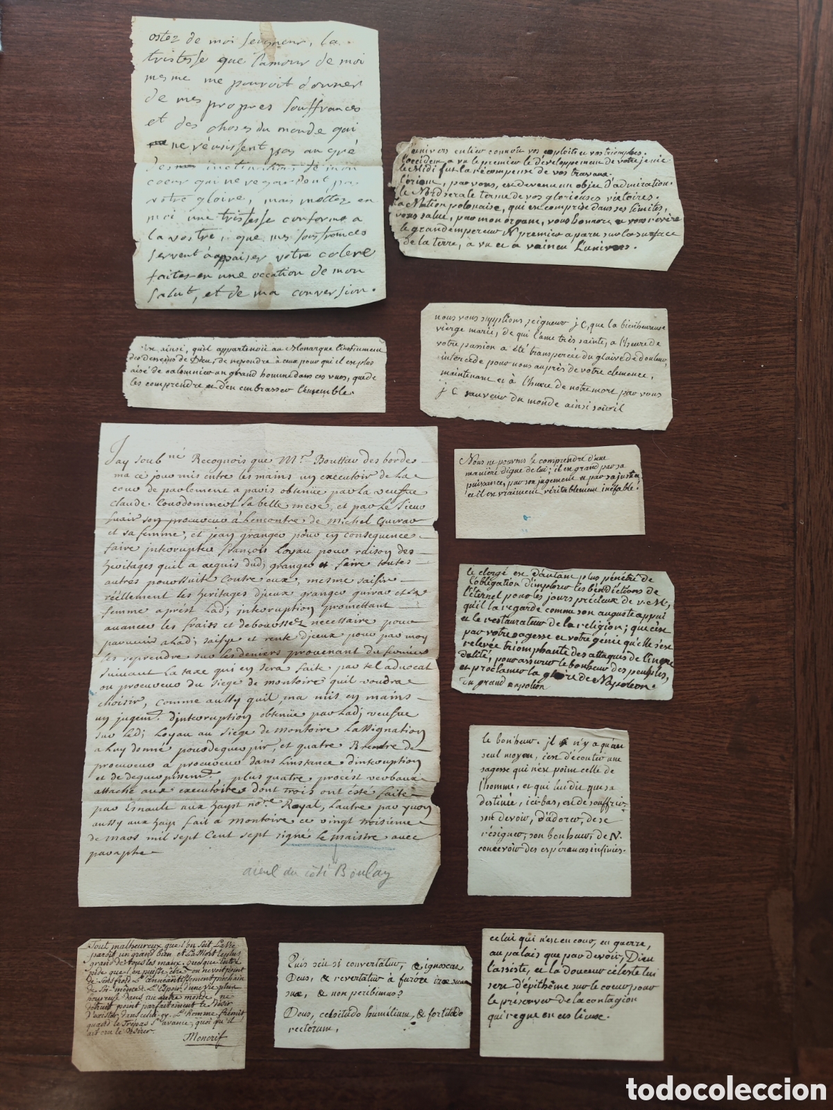 Manuscritos antiguos: Hojas manuscritas varias s.XIX. - Foto 1