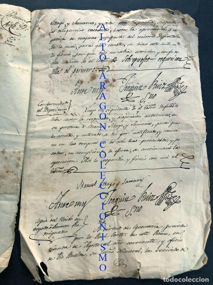 Manuscritos antiguos: ARRIENDO TABERNA DE BU&Ntilde;UEL A&Ntilde;O 1825 / PAMPLONA - NAVARRA / - Foto 3
