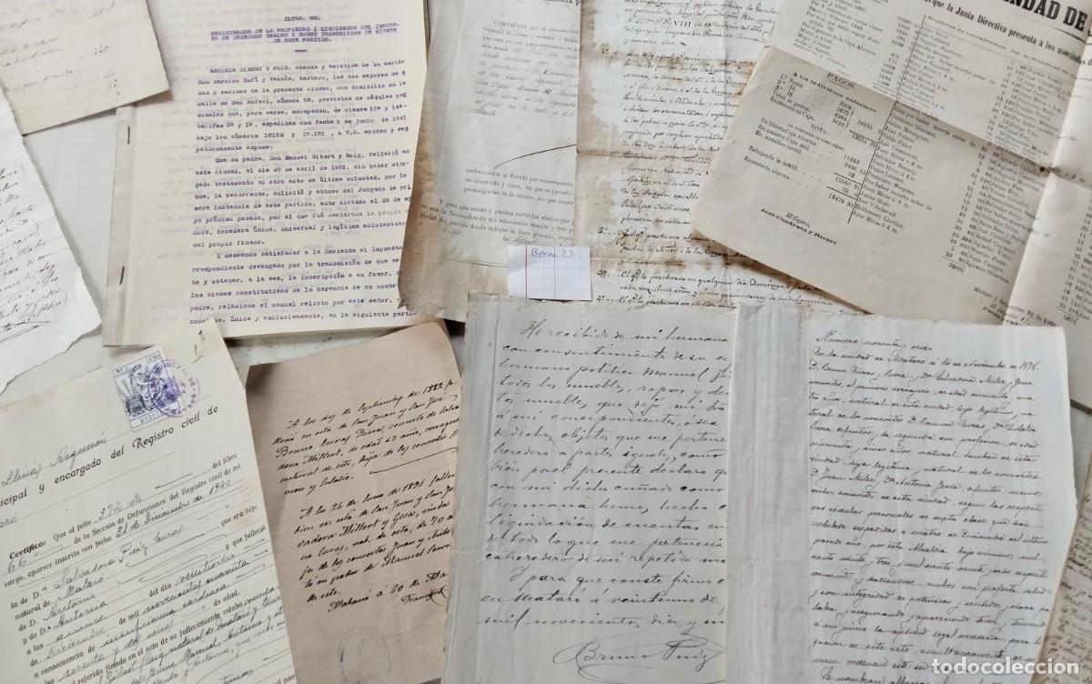 Manuscritos antiguos: MATARO ,RESTO DE DOCUMENTOS Y MANUSCRITOS , VER MUY ANTIGUOS - Foto 2