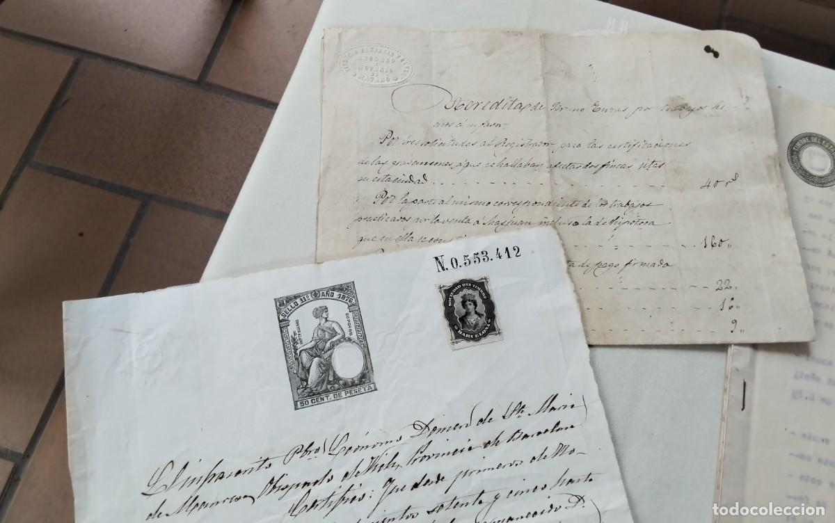 Manuscritos antiguos: MATARO ,RESTO DE DOCUMENTOS Y MANUSCRITOS , VER MUY ANTIGUOS - Foto 3