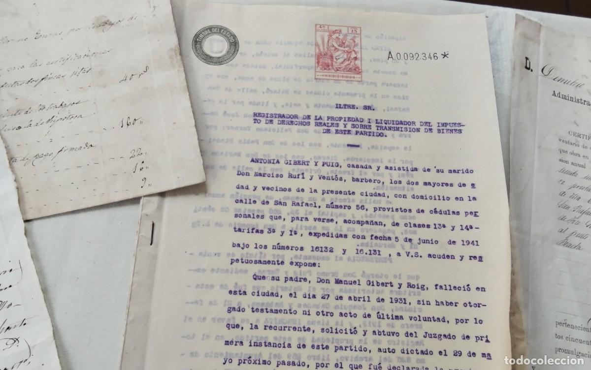 Manuscritos antiguos: MATARO ,RESTO DE DOCUMENTOS Y MANUSCRITOS , VER MUY ANTIGUOS - Foto 6