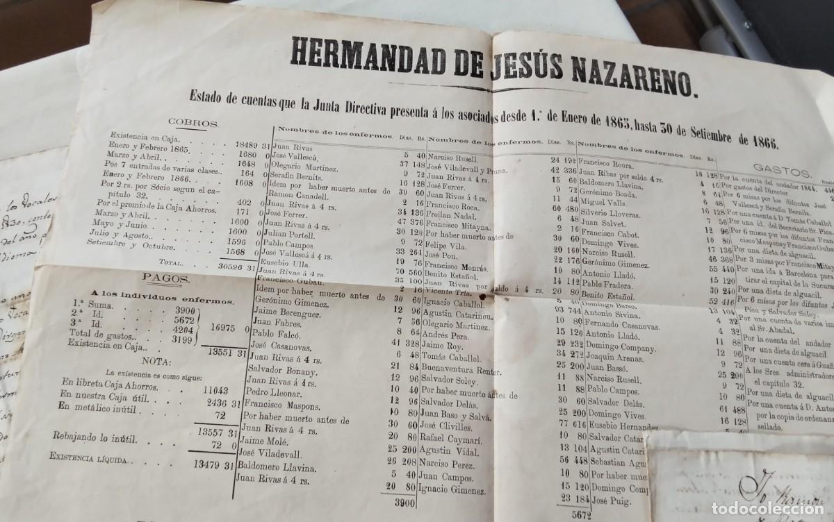 Manuscritos antiguos: MATARO ,RESTO DE DOCUMENTOS Y MANUSCRITOS , VER MUY ANTIGUOS - Foto 9