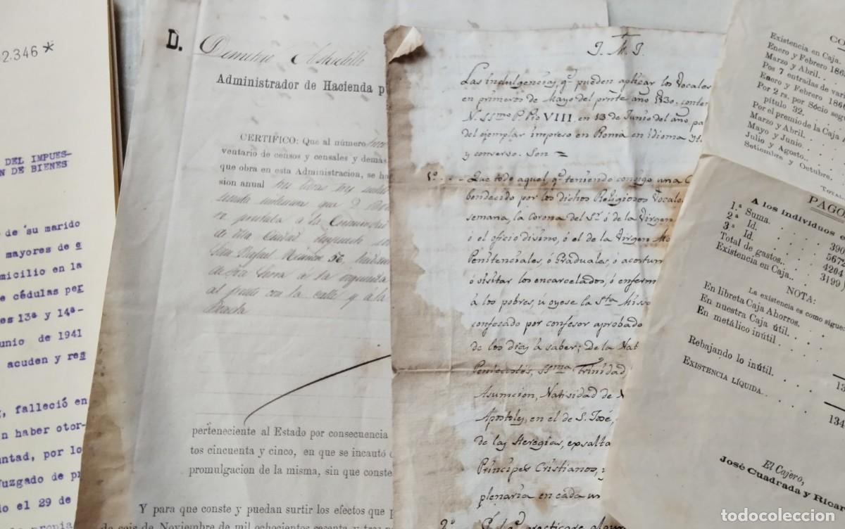 Manuscritos antiguos: MATARO ,RESTO DE DOCUMENTOS Y MANUSCRITOS , VER MUY ANTIGUOS - Foto 10