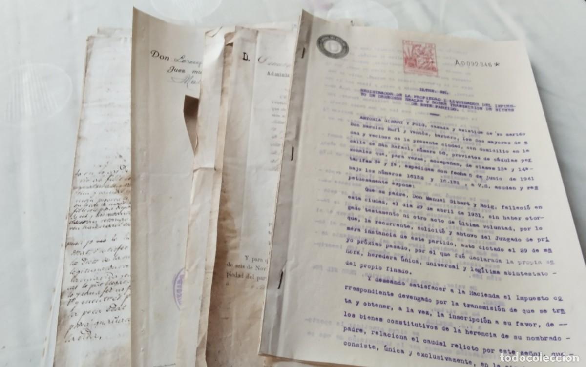 Manuscritos antiguos: MATARO ,RESTO DE DOCUMENTOS Y MANUSCRITOS , VER MUY ANTIGUOS - Foto 12