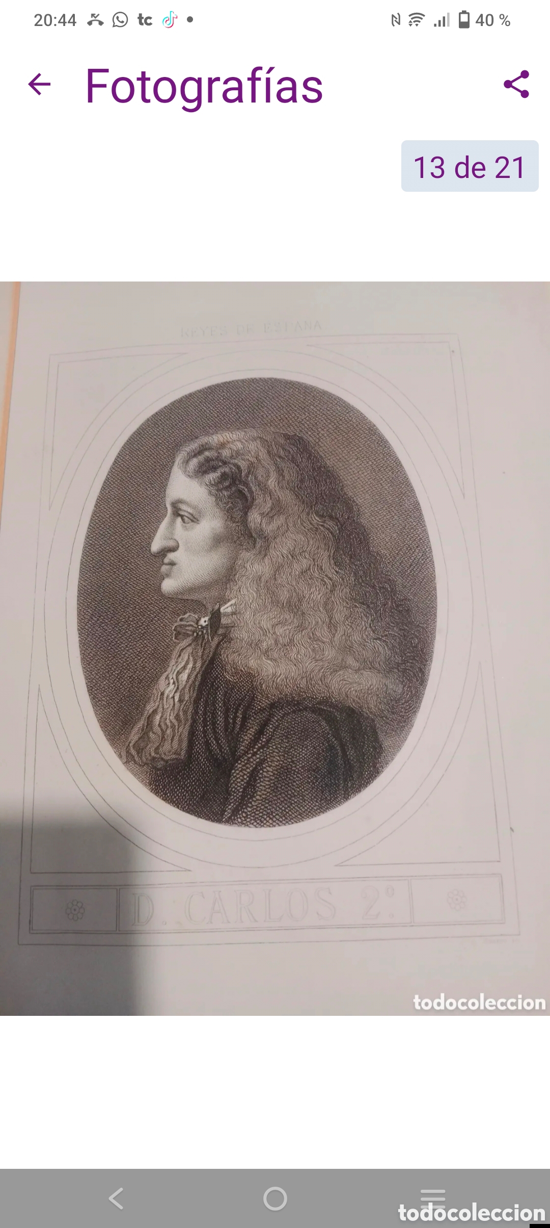 Manuscritos antiguos: Carlos ll a&ntilde;o 1700 Precioso - Foto 3
