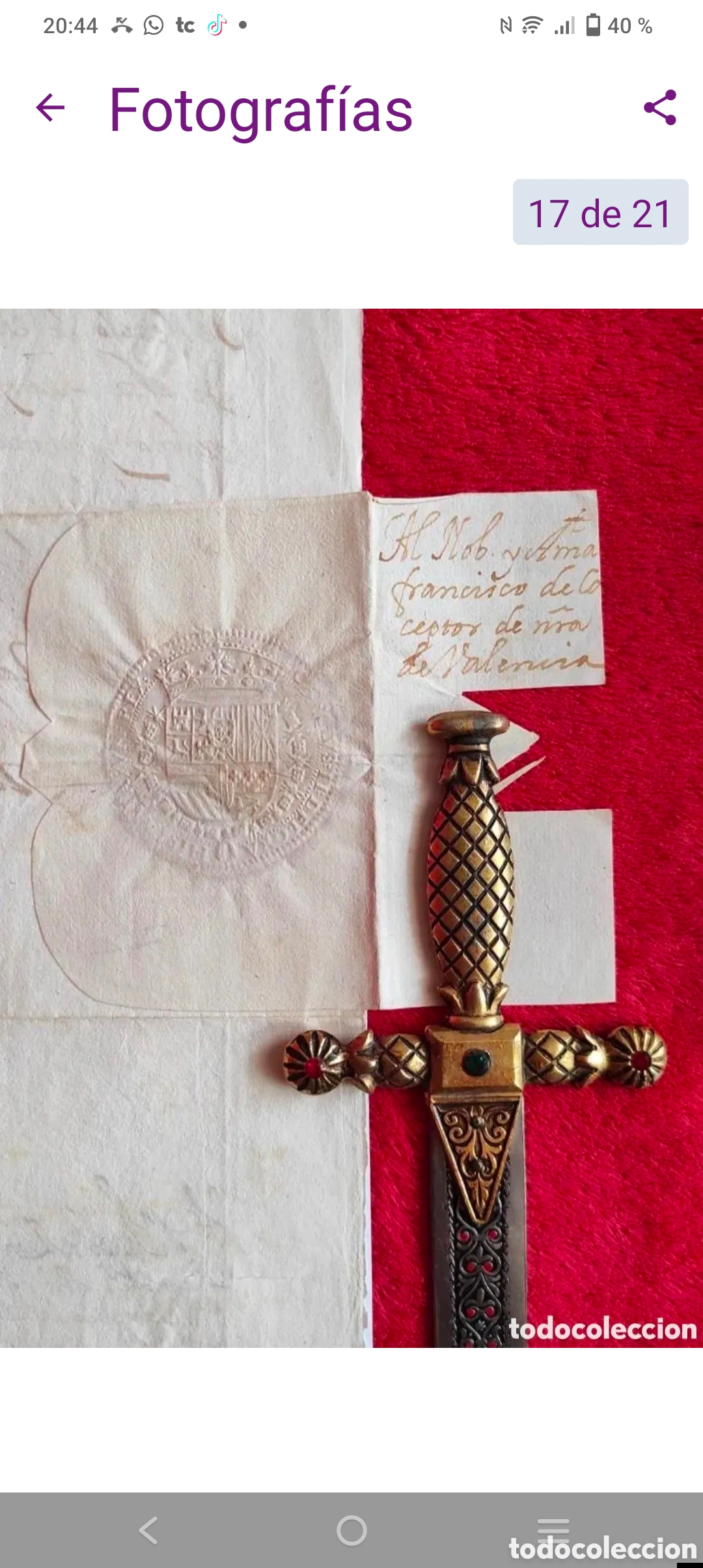 Manuscritos antiguos: Carlos ll a&ntilde;o 1700 Precioso - Foto 4