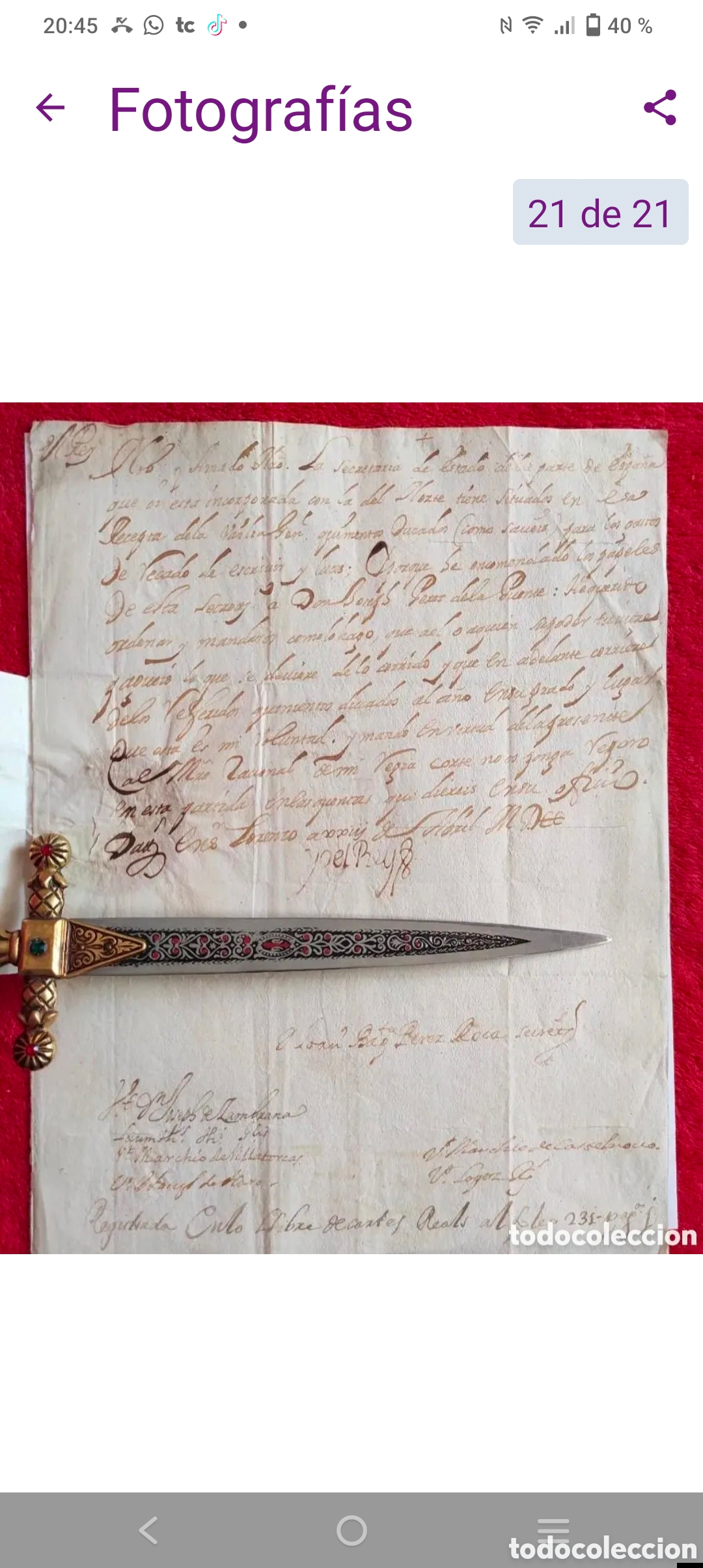 Manuscritos antiguos: Carlos ll a&ntilde;o 1700 Precioso - Foto 6