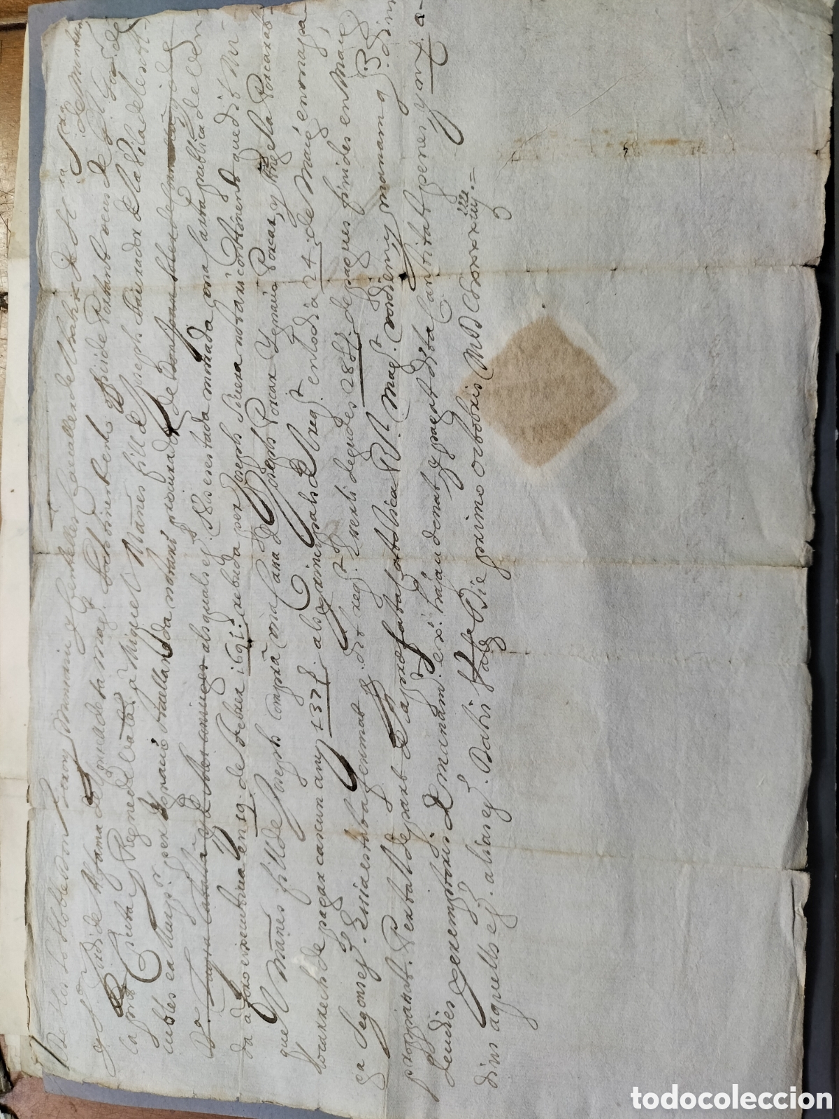 Manuscritos antiguos: Antiguo Documento del Siglo XVII en Valenciano. - Foto 2