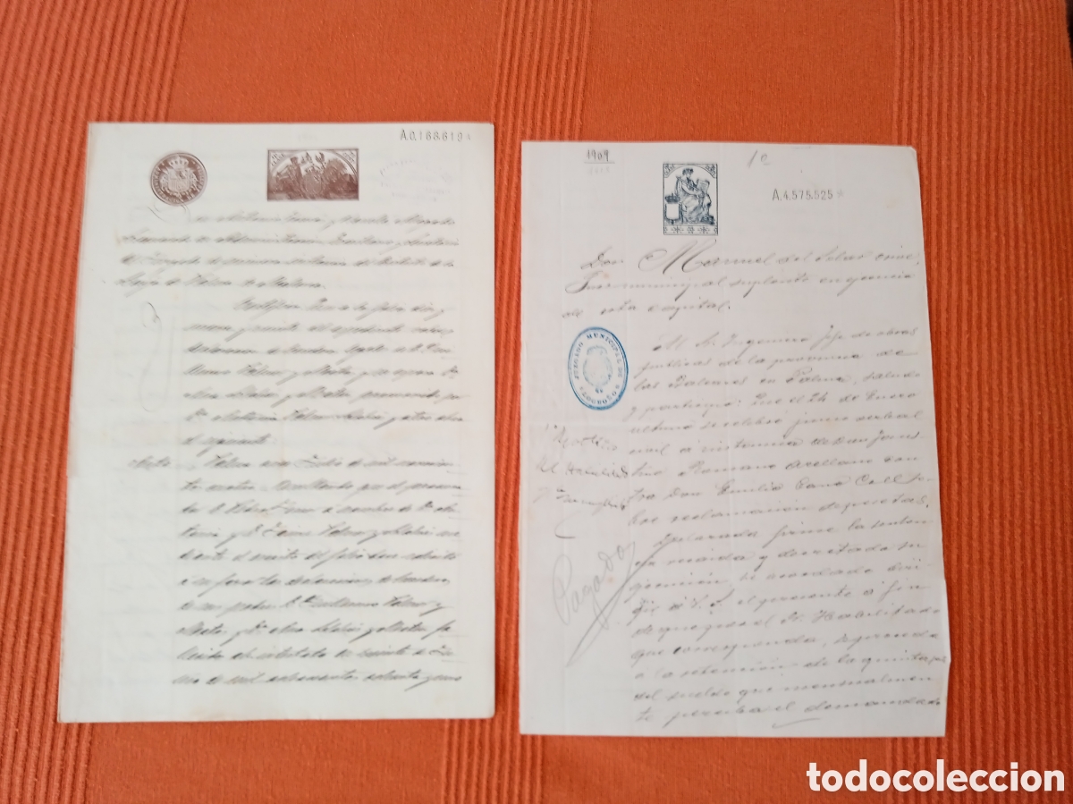 Manuscritos antiguos: LOTE DE QUINCE DOCUMENTOS DIVERSOS LA MAYOR&Iacute;A DE MALLORCA DIVERSOS SELLOS - Foto 2