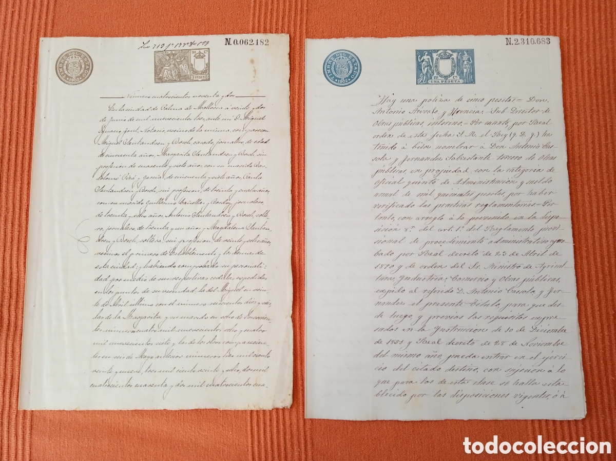 Manuscritos antiguos: LOTE DE QUINCE DOCUMENTOS DIVERSOS LA MAYOR&Iacute;A DE MALLORCA DIVERSOS SELLOS - Foto 4