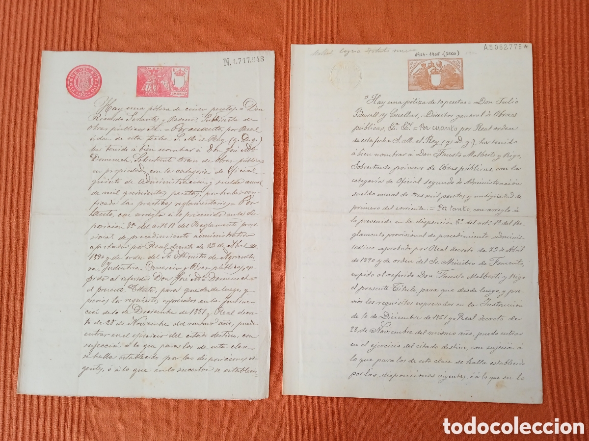 Manuscritos antiguos: LOTE DE QUINCE DOCUMENTOS DIVERSOS LA MAYOR&Iacute;A DE MALLORCA DIVERSOS SELLOS - Foto 5