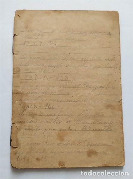 Manuscritos antiguos: Antigua libreta manuscrita con recetas de cocina - Foto 1