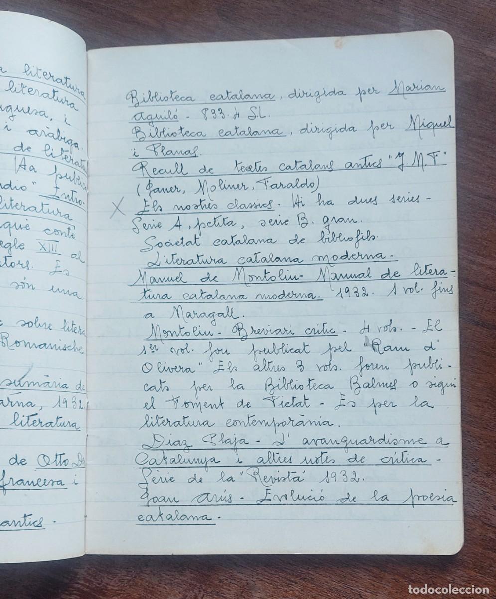 Manuscritos antiguos: BIBLIOGRAFIA MANUSCRIT ORIGINAL c. 1930 - Foto 15