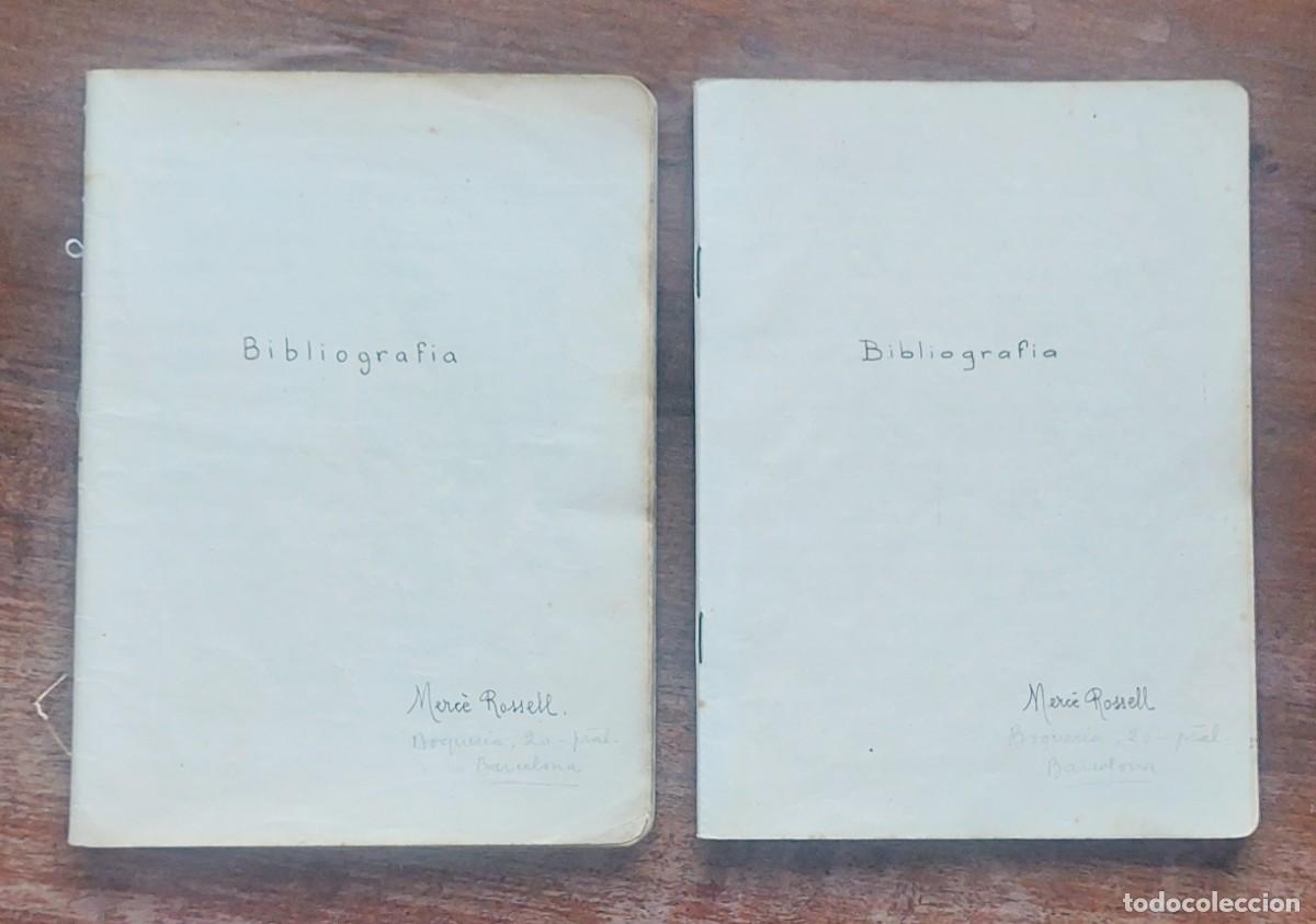 Manuscritos antiguos: BIBLIOGRAFIA MANUSCRIT ORIGINAL c. 1930 - Foto 18