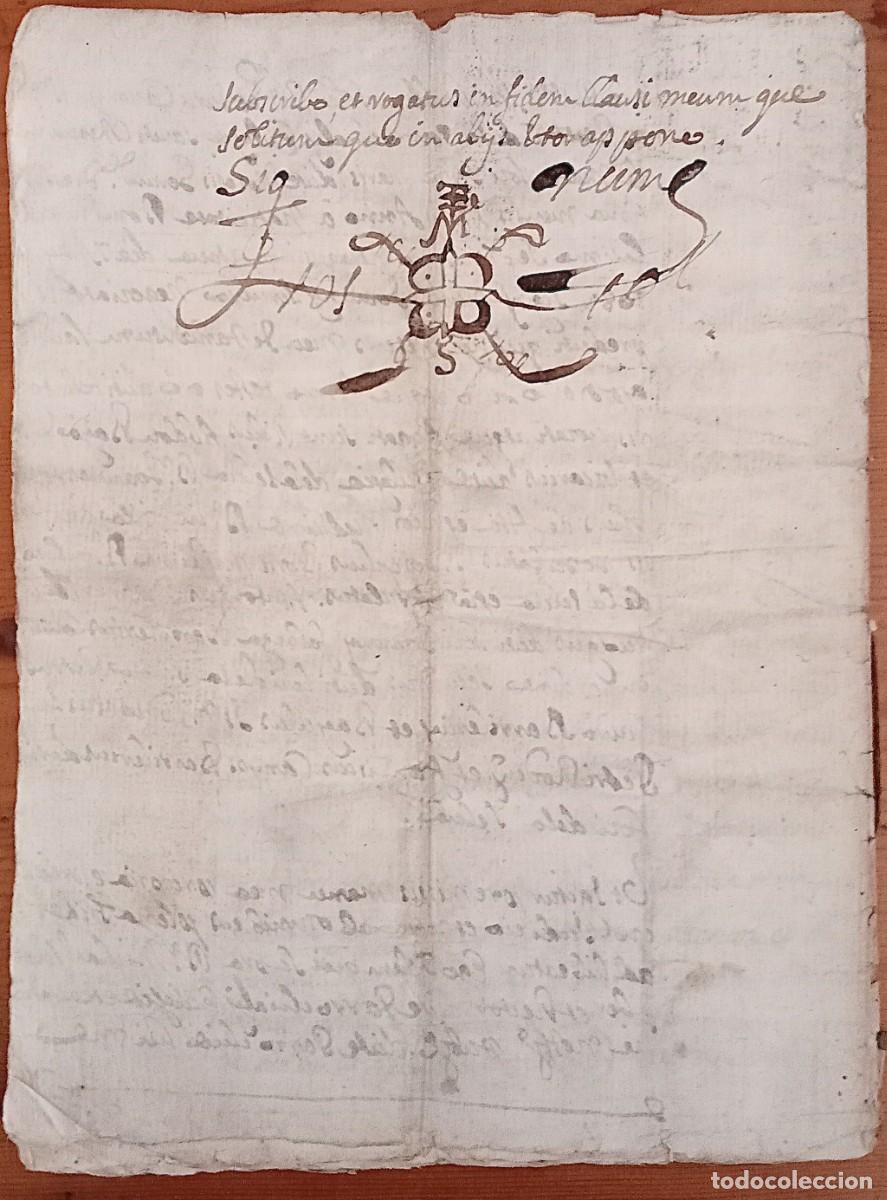 Manuscritos antiguos: Testament de Joan Servera, de la Selva de Mar (Girona). Manuscrit de 1688. - Foto 13