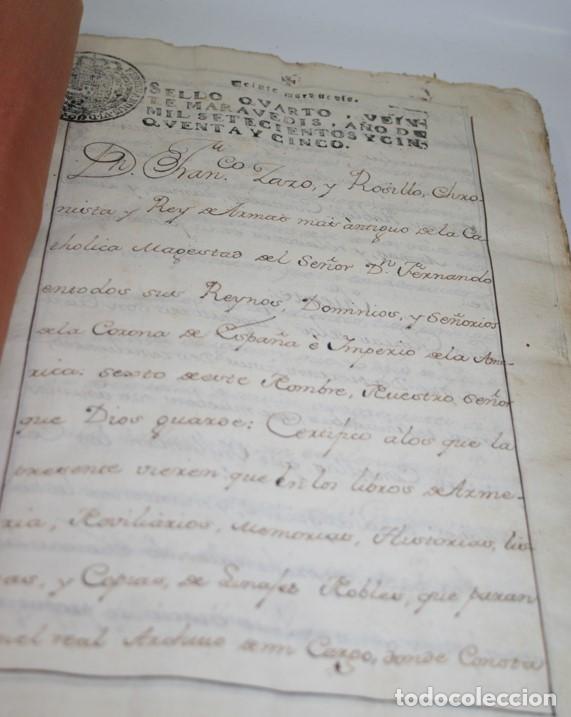 Manuscritos antiguos: EJECUTORIA DE HIDALGU&Iacute;A Y OTROS DOCUMENTOS - Foto 3