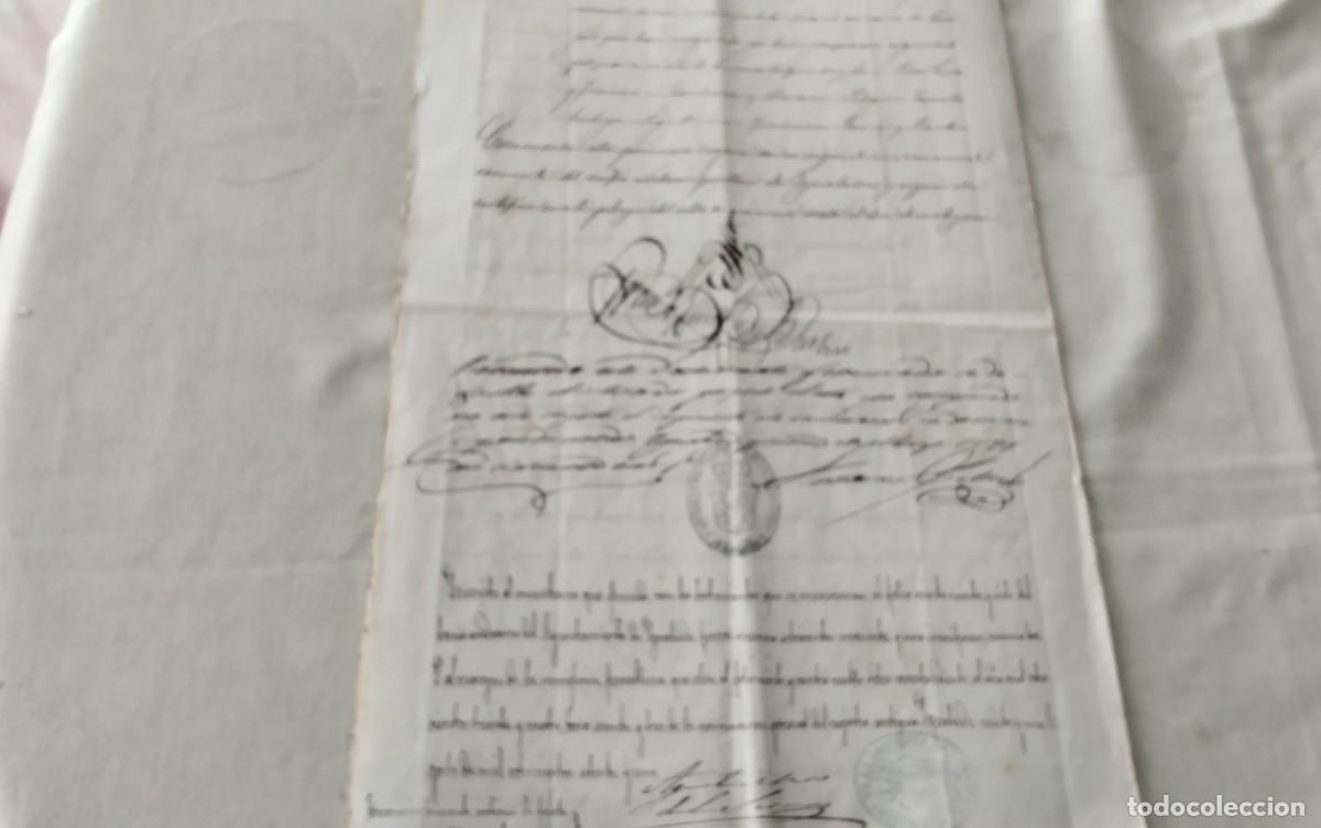 Manuscritos antiguos: IGUALADA MANUSCRITO CON TIMBROLOGIA A&Ntilde;O 1871 , 2 PG - Foto 5